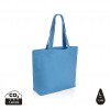 Impact Aware™ 240 gsm rcanvas shopper w/pocket in Tranquil Blue