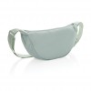 Crescent AWARE™ RPET half moon sling bag in Iceberg Green