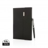 Swiss Peak deluxe A5 notebook and pen set in Black