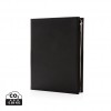 Swiss Peak A5 PU notebook with zipper pocket in Black