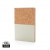 A5 cork & kraft notebook in Off White