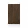 Kavana wood print A5 notebook in Dark Brown