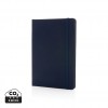 GRS certified RPET A5 notebook in Navy