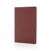 Salton A5 GRS certified recycled paper notebook in Cherry Red