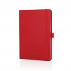 Sam A5 RCS certified bonded leather classic notebook in Red