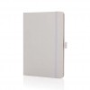 Sam A5 RCS certified bonded leather classic notebook in White