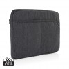 Laluka AWARE™ recycled cotton 15.6 inch laptop sleeve in Anthracite