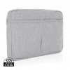 Laluka AWARE™ recycled cotton 15.6 inch laptop sleeve in Grey