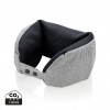 Deluxe microbead travel pillow in Grey, Black