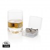 Re-usable stainless steel ice cubes 4pc in Silver