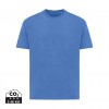 Iqoniq Teide recycled cotton t-shirt in Heather Blue