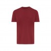 Iqoniq Brett recycled cotton t-shirt in Burgundy