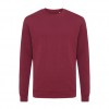 Iqoniq Zion recycled cotton crew neck in Burgundy