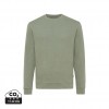 Iqoniq Denali recycled cotton crew neck undyed in Heather Green