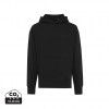 Iqoniq Yoho recycled cotton relaxed hoodie in Black