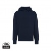 Iqoniq Yoho recycled cotton relaxed hoodie in Navy