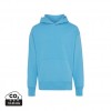 Iqoniq Yoho recycled cotton relaxed hoodie in Tranquil Blue