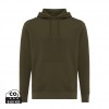 Iqoniq Rila lightweight recycled cotton hoodie in Khaki