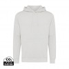 Iqoniq Rila lightweight recycled cotton hoodie in Light Heather Grey