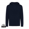 Iqoniq Rila lightweight recycled cotton hoodie in Navy