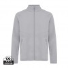 Iqoniq Talung recycled polyester microfleece zip through in Storm Grey