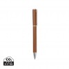 VINGA Timo RCS recycled aluminium pen in Brown