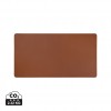 VINGA Timo PU RCS RPET desk pad in Brown