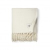 Vinga Saletto wool blend blanket in White, Beige