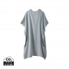 VINGA Tolo hammam terry beach poncho in Navy, Off White