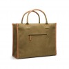 VINGA Bosler RCS recycled canvas office tote in Green