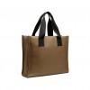 VINGA Bermond RCS recycled PU tote bag in Brown