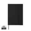 VINGA Baltimore GRS certified paper & PU notebook in Black