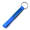 Silicone Domed Keyring in Blue