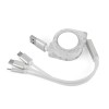 Promotional 3-In-1 Reel Charger in White
