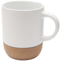 Billie 300 ml ceramic sublimation mug with cork details