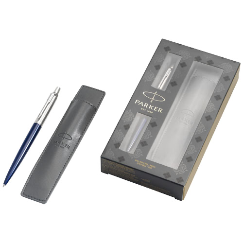 Jotter royal blue gift set with pen and pouch