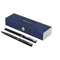 Allure ballpoint and rollerball pen set