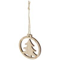 Natall wooden tree ornament