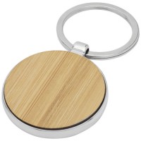 Nino bamboo round keychain