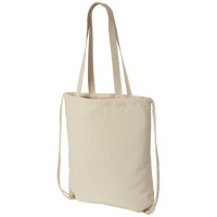 Eliza 240 g/m² cotton drawstring backpack 6L