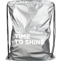 Be Inspired shiny drawstring backpack