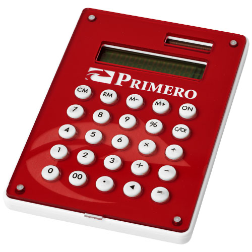 Cyrus calculator with full-colour branding