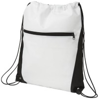 Contrast non-woven drawstring backpack