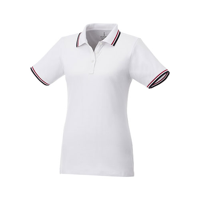 Fairfield short sleeve women's polo with tipping
