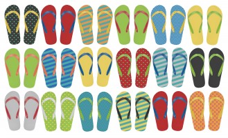 customisable beach slippers