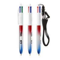 BIC® 4 Colours® Flags Collection + lanyard