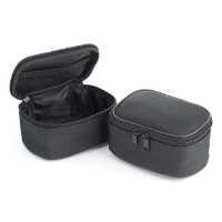 Mini Black Double Zippered Wash Bag