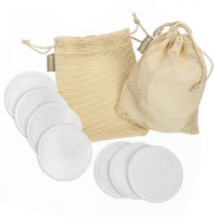 7 Reusable, Washable Make-up Rounds In A Mesh Bag