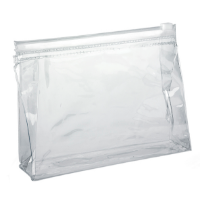 Clear PVC Slide Zippered Toiletry Bag