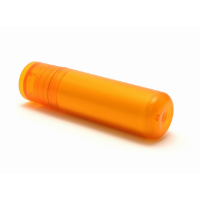 Lip Balm Stick Orange Frosted Container & Cap, 4.6g (UK PRINTED)